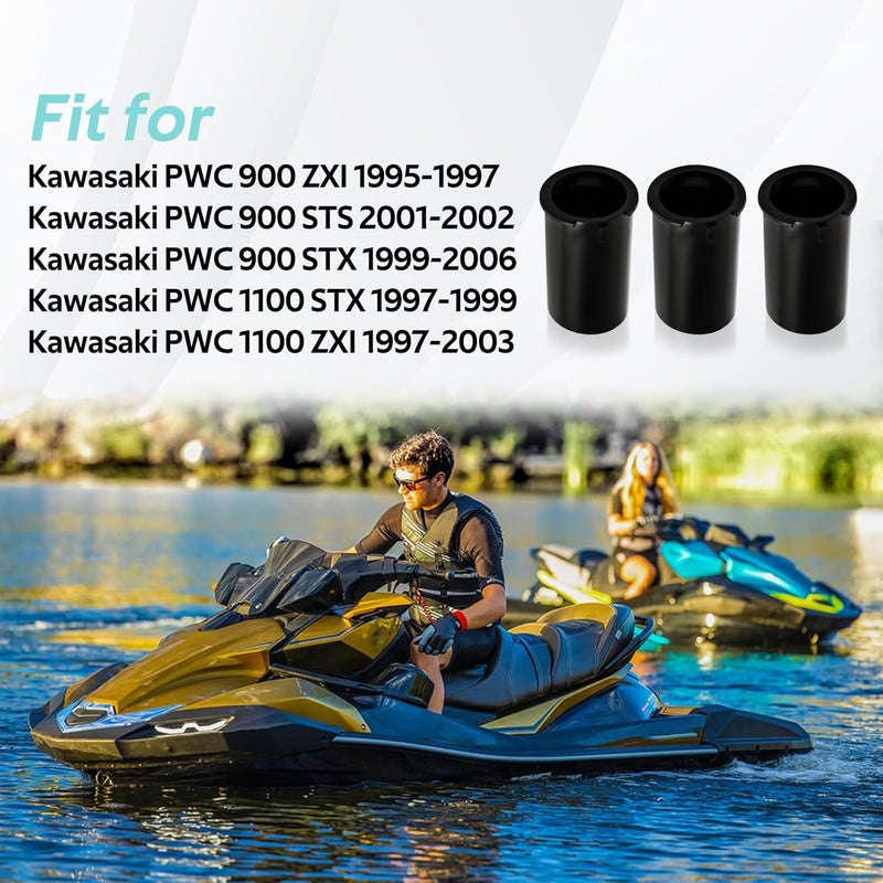KPALAG 3Pcs Intake Duct Flame Arrestor Bellows Compatible with Kawasaki PWC 900 1100 ZHI STX ZXI STS 1996-2003 Replace#：14073-3751 14073-3772 - Image 5